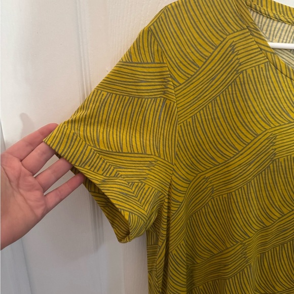 Elk the Label Women's Mustard Patterned Maxi Dress, 100% Organic Cotton - Picture 2 of 7